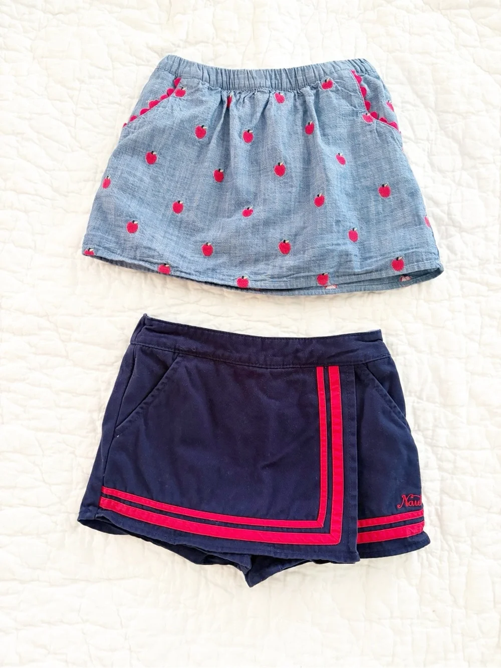 Girls 5/6 skort skirt set Gymboree and Nautica skirts
